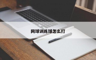 网球训练球怎么打