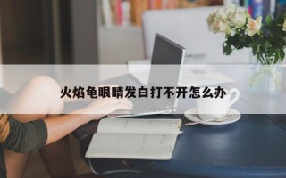 火焰龟眼睛发白打不开怎么办