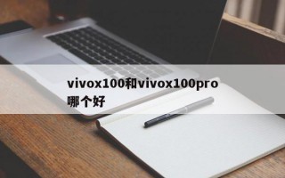 vivox100和vivox100pro哪个好