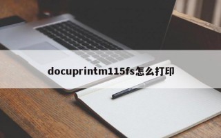 docuprintm115fs怎么打印