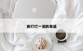 散打打一消防用语