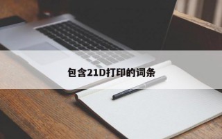 包含21D打印的词条