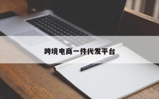 跨境电商一件代发平台