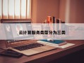 云计算服务类型分为三类