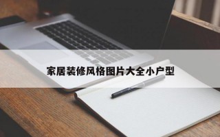 家居装修风格图片大全小户型