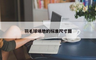 羽毛球场地的标准尺寸图