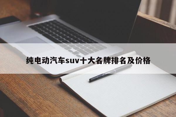 纯电动汽车suv十大名牌排名及价格-第1张图片-百科网-生活百科,科技百科,汽车百科,财经百科,情感百科,数码百科,旅游百科,运动百科,宠物百科,花鸟鱼虫等百科大全